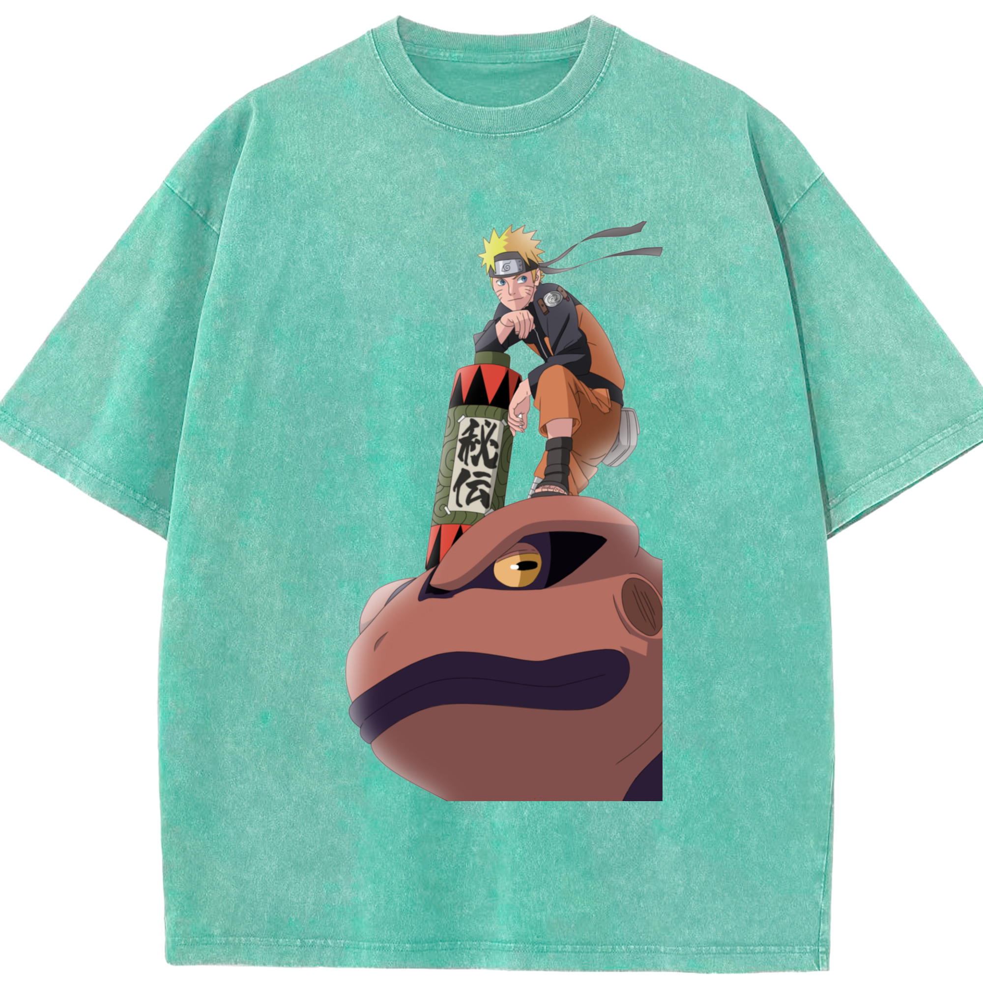 （画像用） NARUTO -ナルト- うずまき ナルト Uzumaki Naruto 綿100% ヴィンテージ風 半袖Tシャツ（フロントプリント）